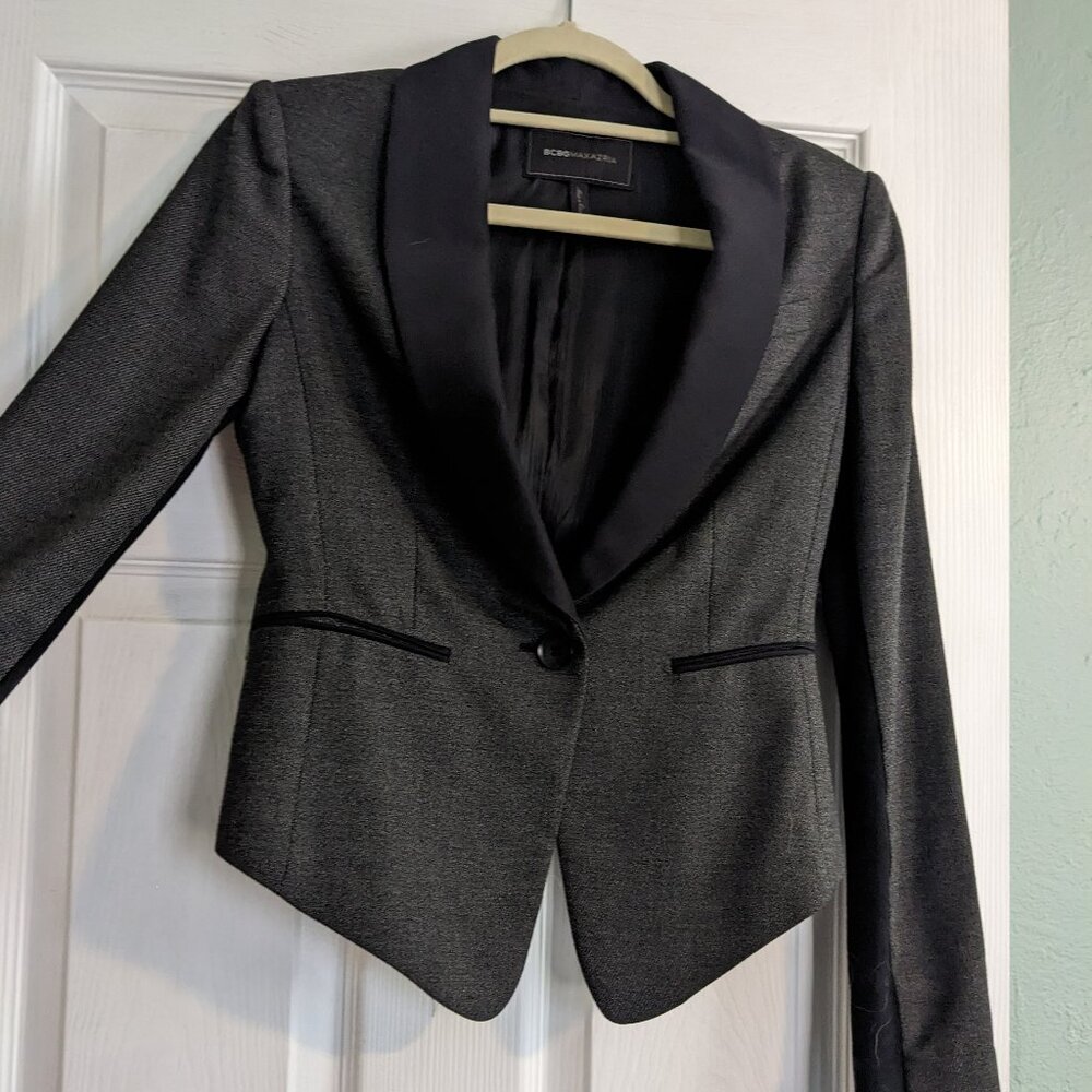 BCBG Black and Grey Women's Blazer